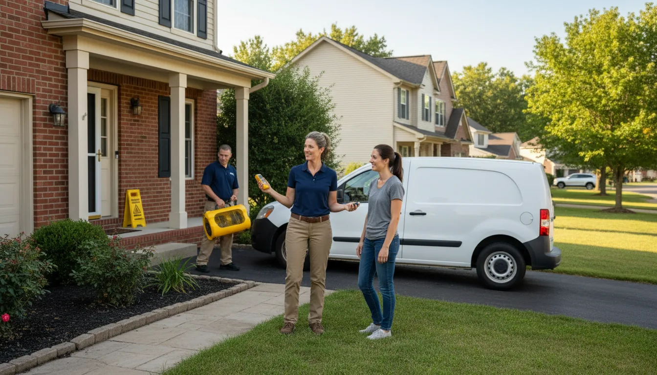 Residential water damage restoration in West Sand Lake, NY